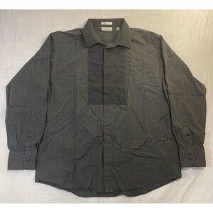 Men's Slim-Fit 17 34-35 Kenneth Cole Grey Dress Shirt